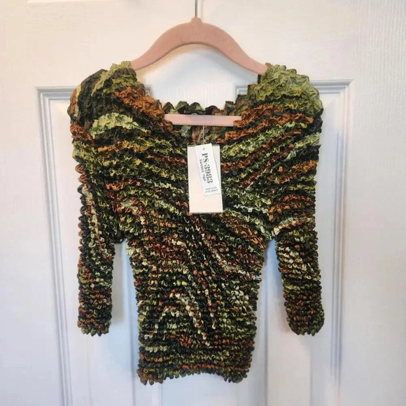 Other - Vintgae NWT Bubble Top - One Size Fits Most- Green Tye-Dye 90s Y2K Kidcore
